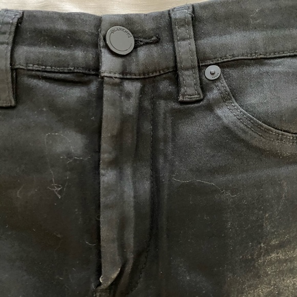 BlankNYC Coated Black Jean Skirt - Size 25 - Picture 2 of 4